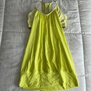 Yellow lululemon tank top